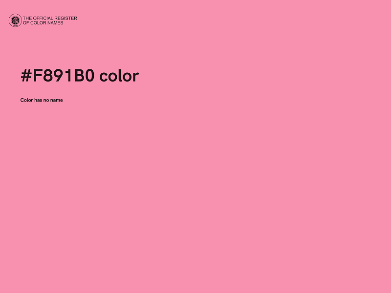 #F891B0 color image