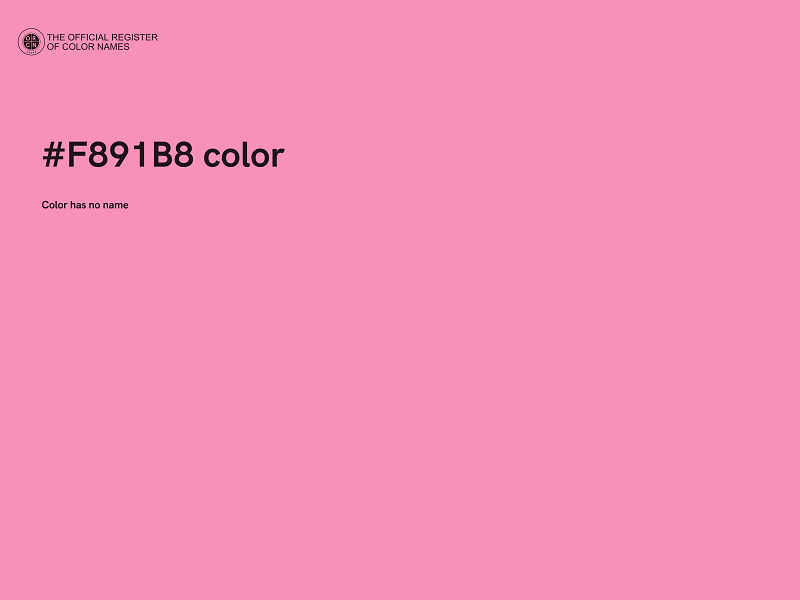 #F891B8 color image