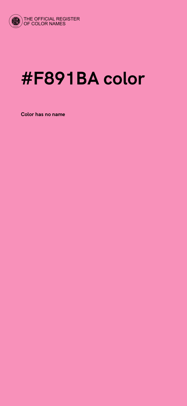 #F891BA color image