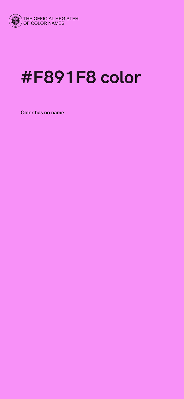 #F891F8 color image