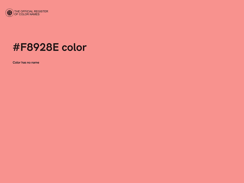 #F8928E color image