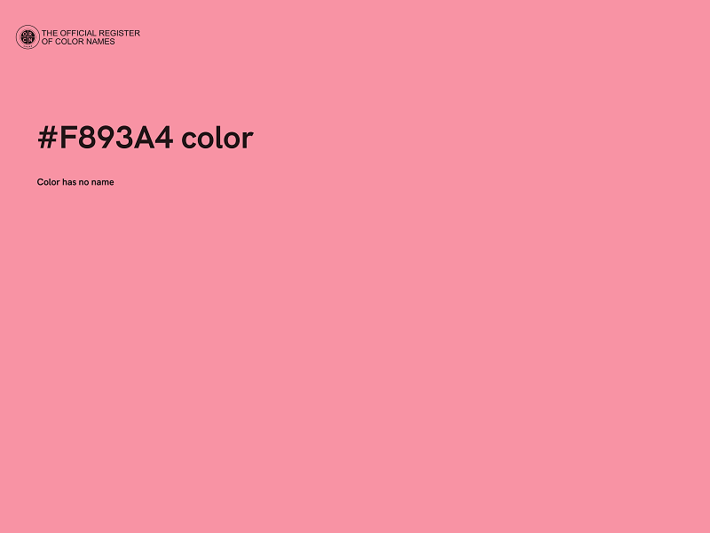 #F893A4 color image