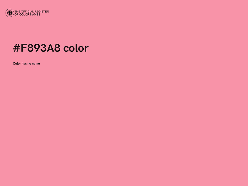 #F893A8 color image