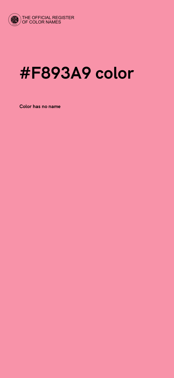 #F893A9 color image