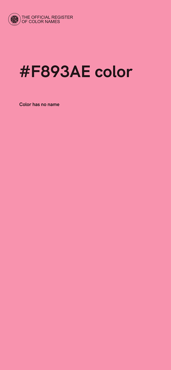 #F893AE color image