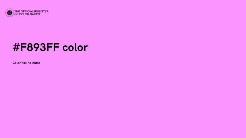 #F893FF color image