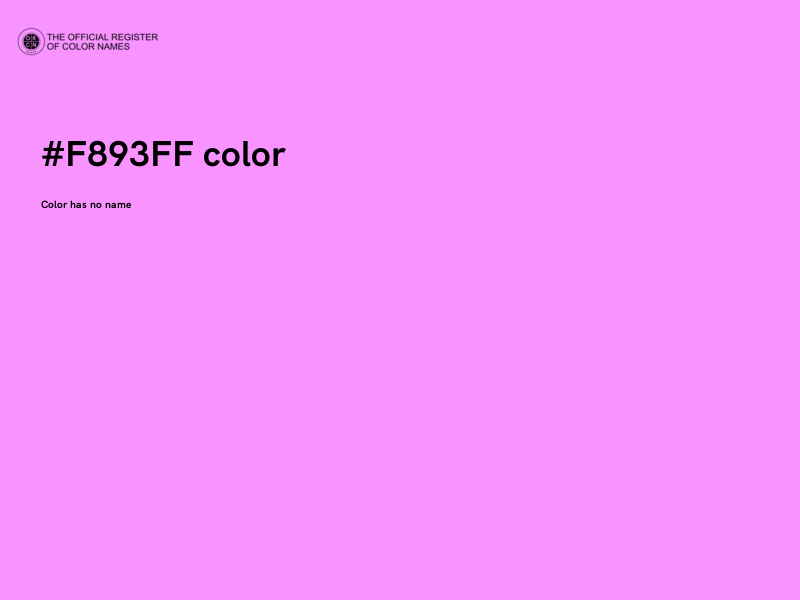 #F893FF color image