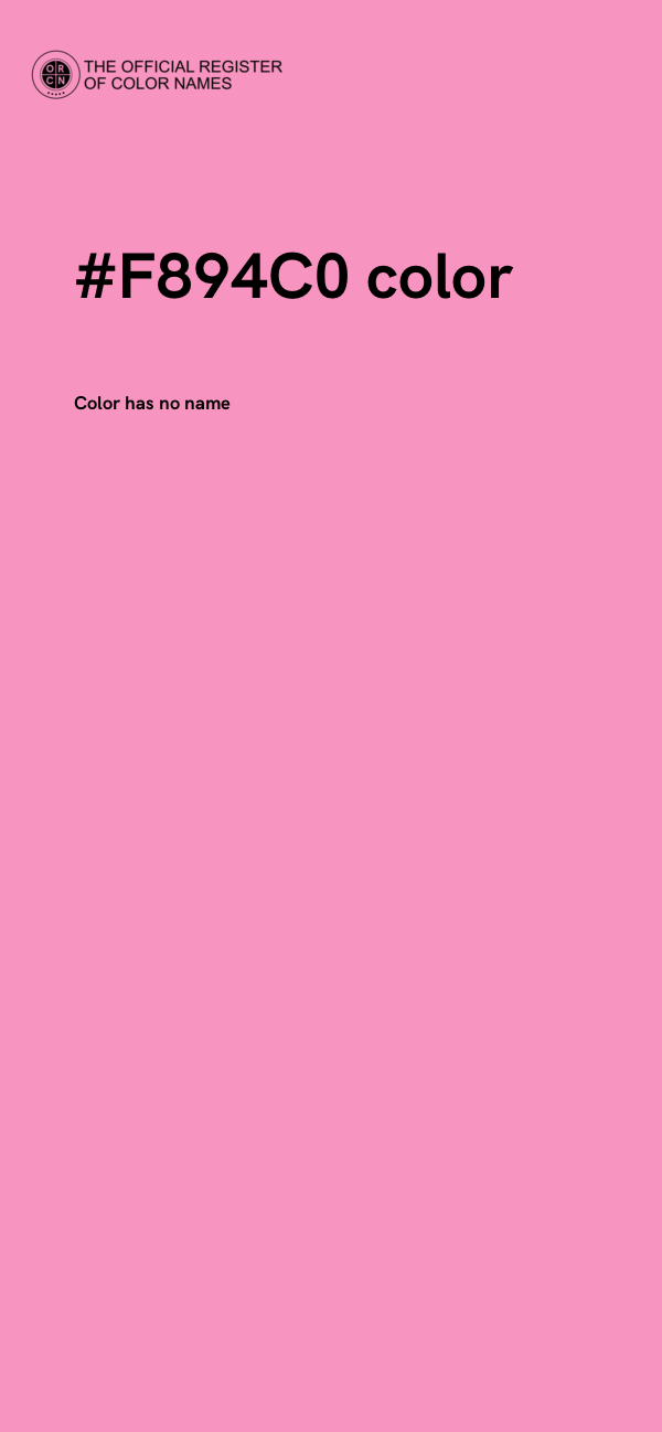 #F894C0 color image