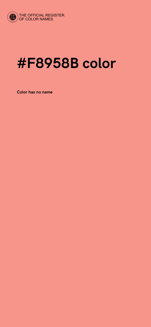 #F8958B color image