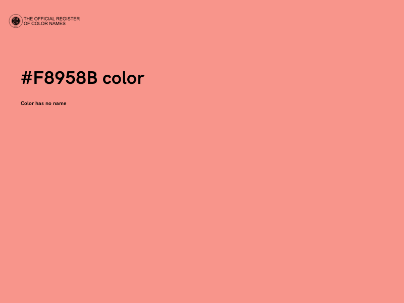 #F8958B color image