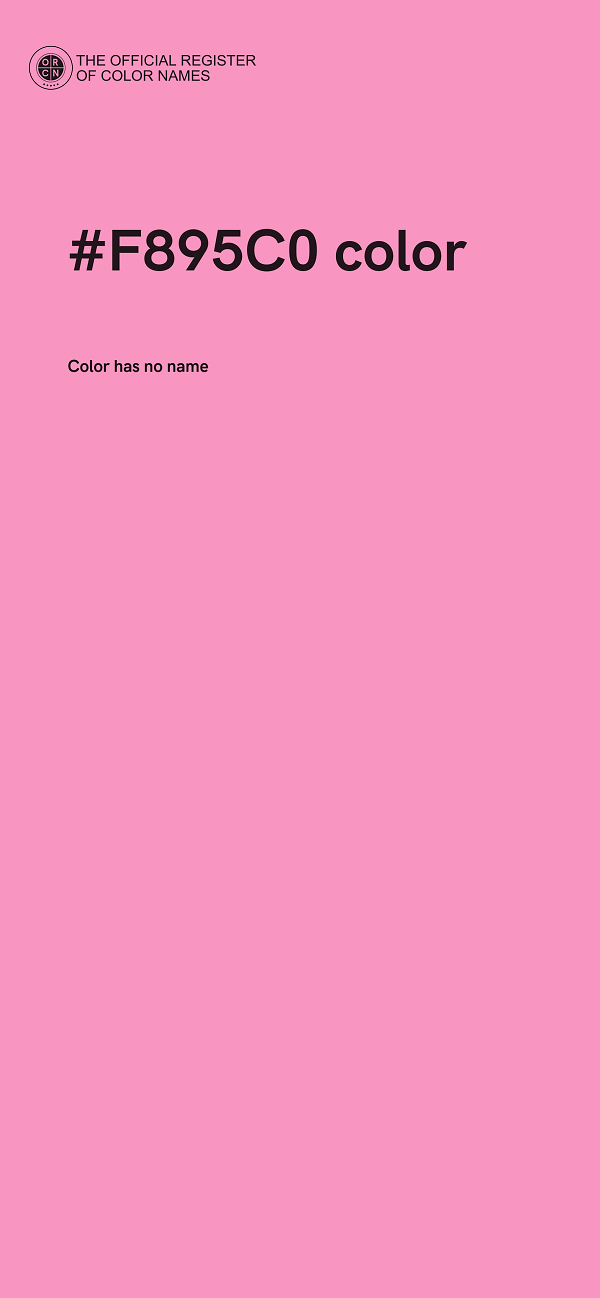 #F895C0 color image