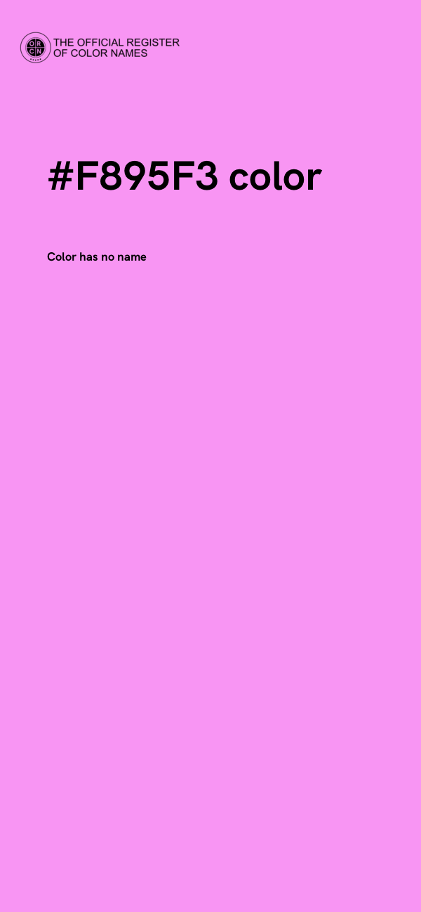 #F895F3 color image