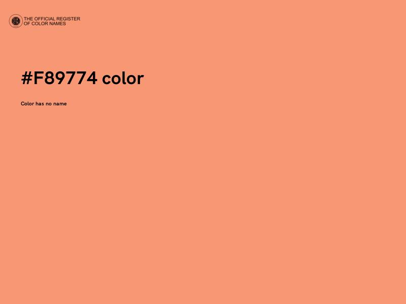 #F89774 color image