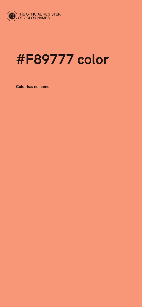 #F89777 color image