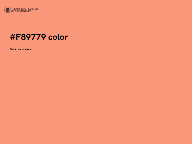 #F89779 color image