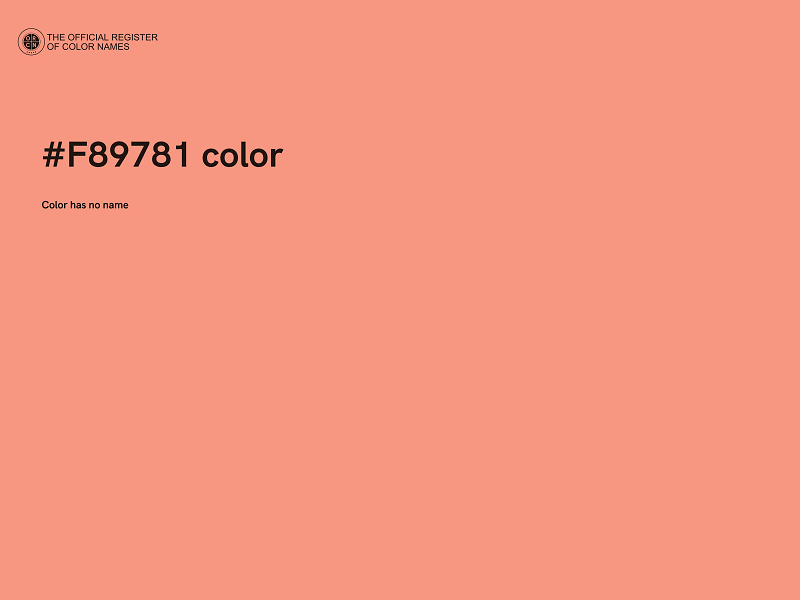 #F89781 color image