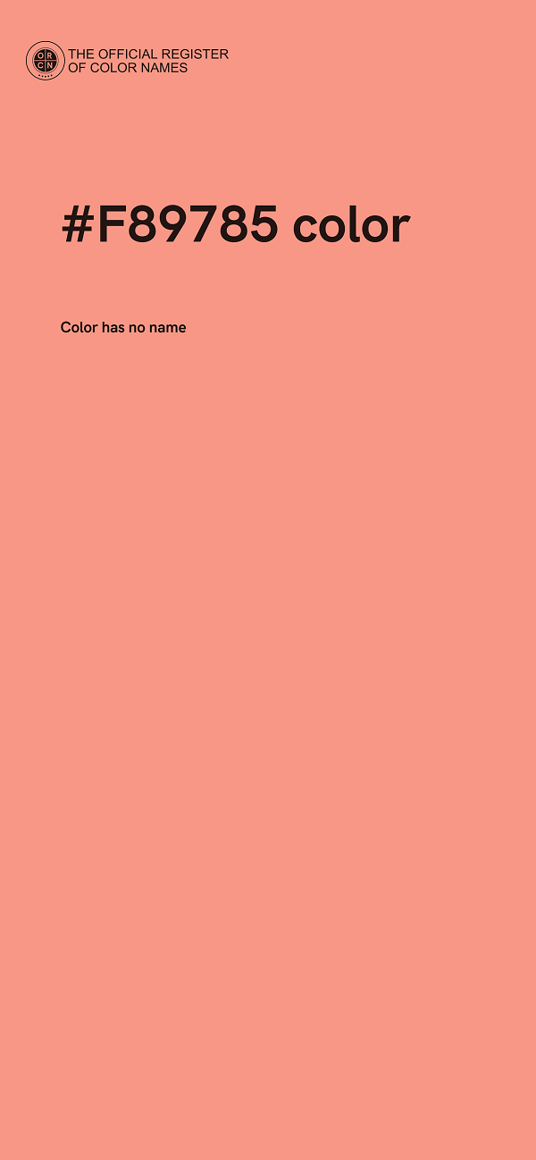 #F89785 color image