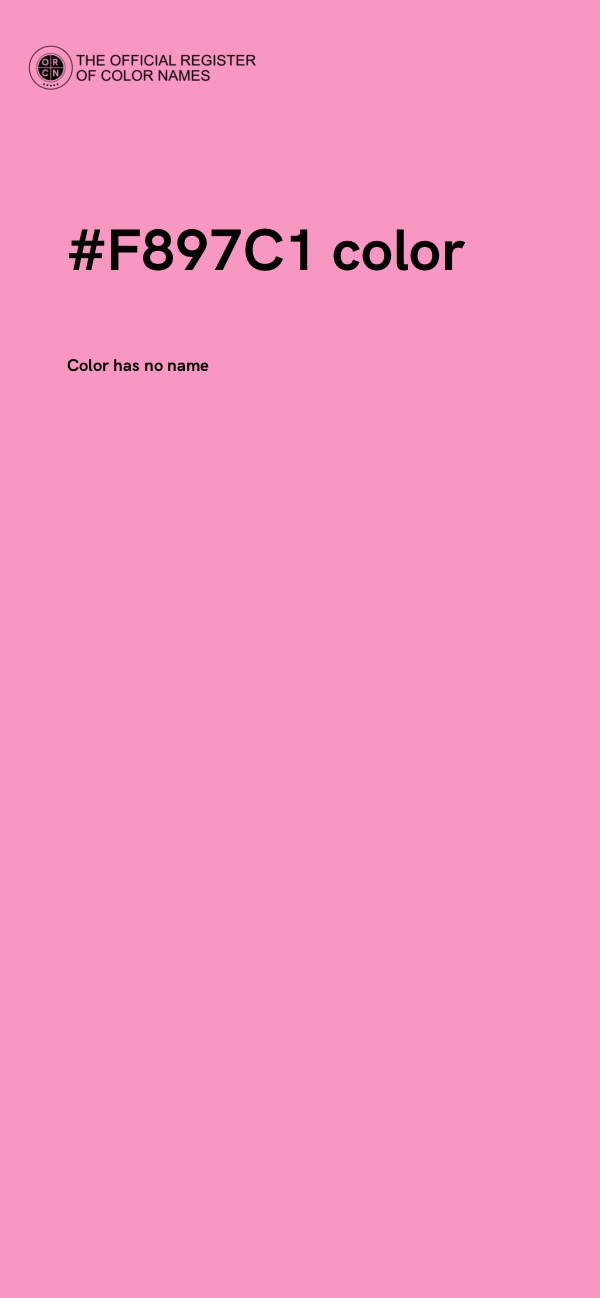 #F897C1 color image