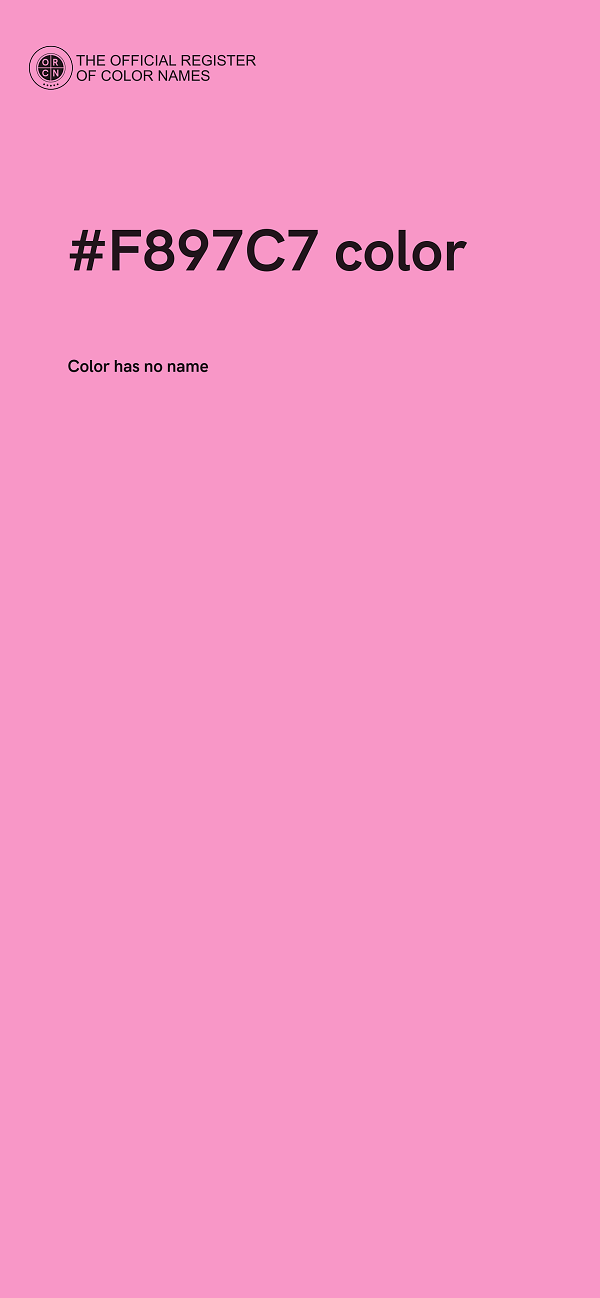 #F897C7 color image