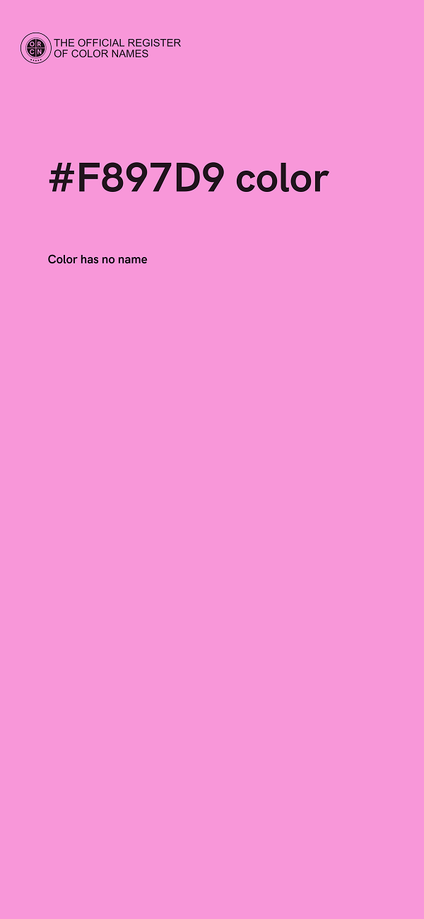 #F897D9 color image