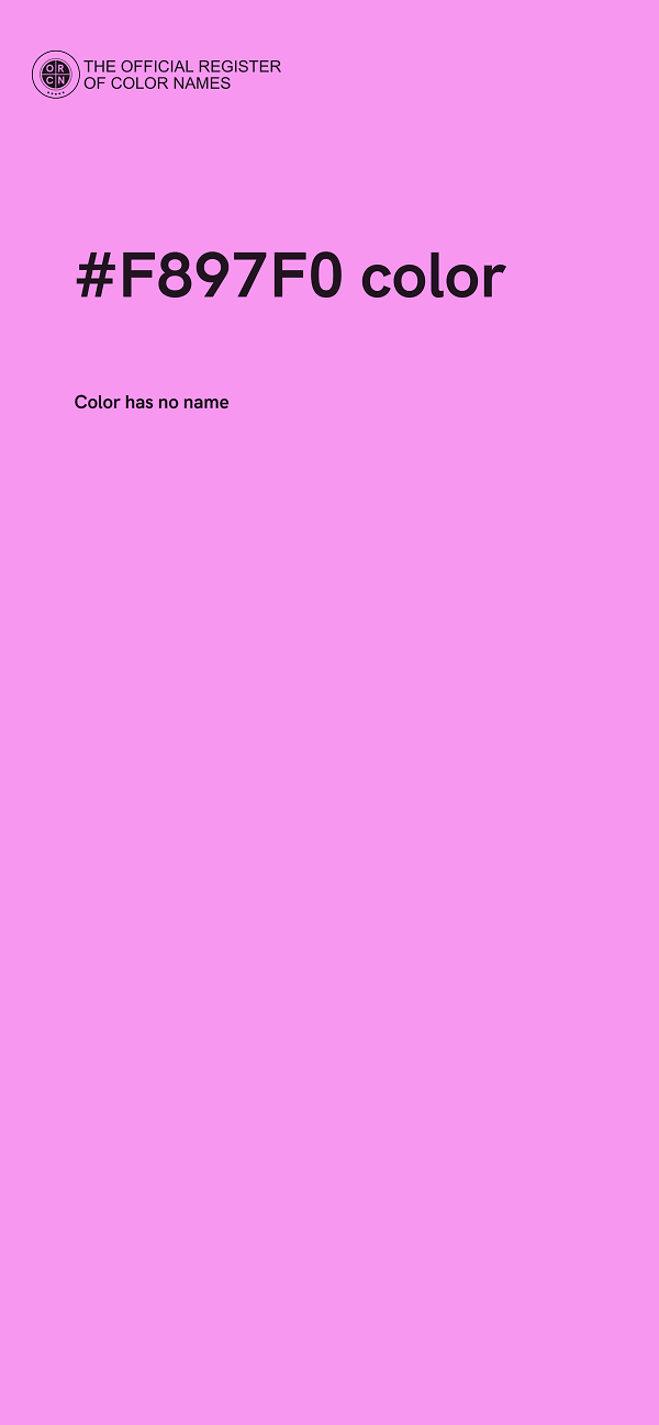 #F897F0 color image