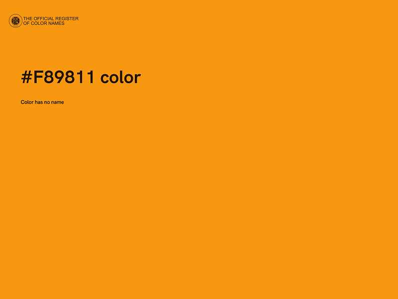 #F89811 color image