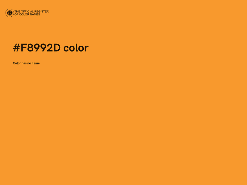 #F8992D color image