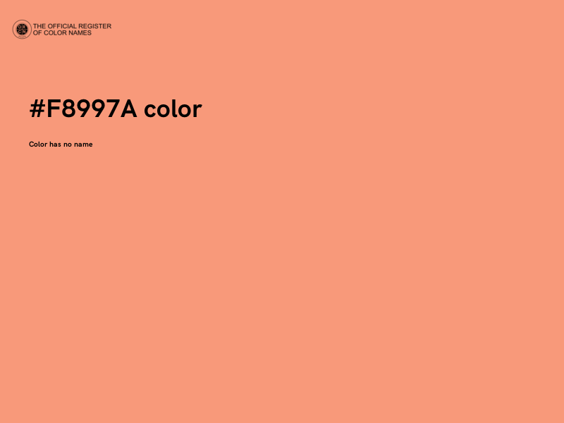 #F8997A color image