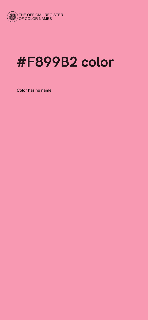 #F899B2 color image