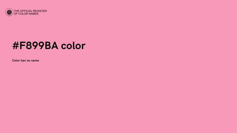 #F899BA color image