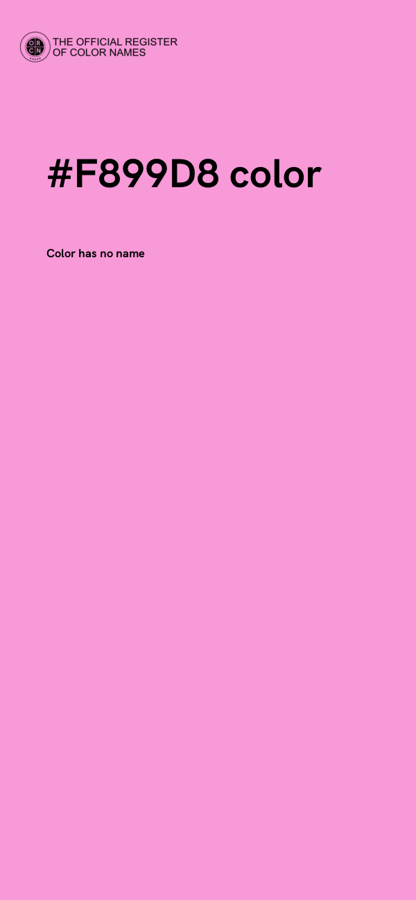 #F899D8 color image