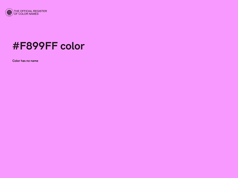 #F899FF color image