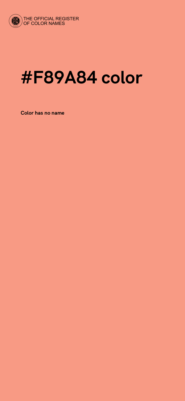 #F89A84 color image