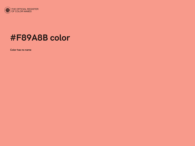 #F89A8B color image