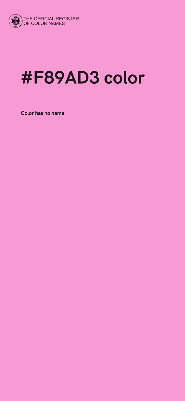 #F89AD3 color image