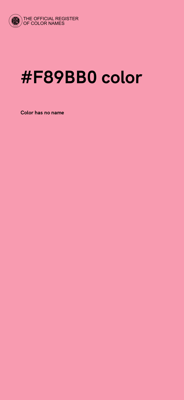 #F89BB0 color image