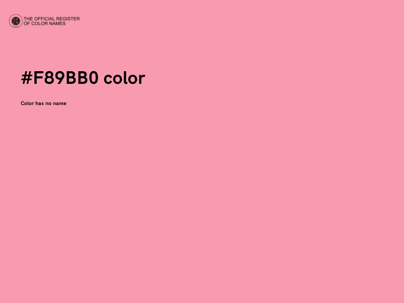 #F89BB0 color image