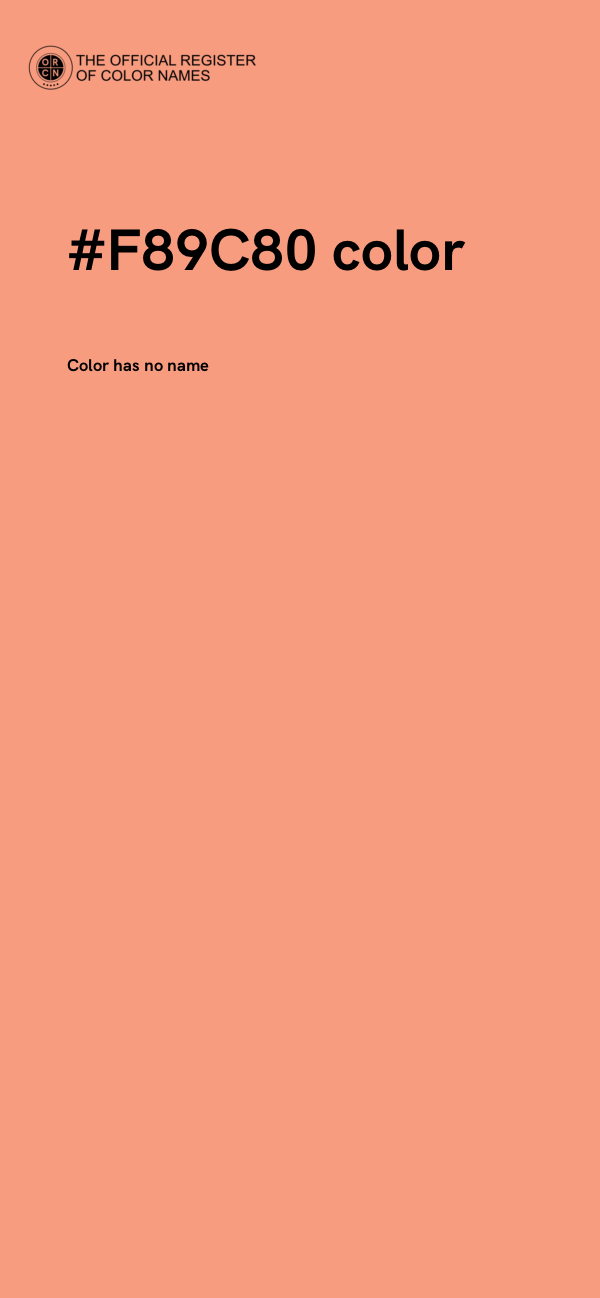 #F89C80 color image