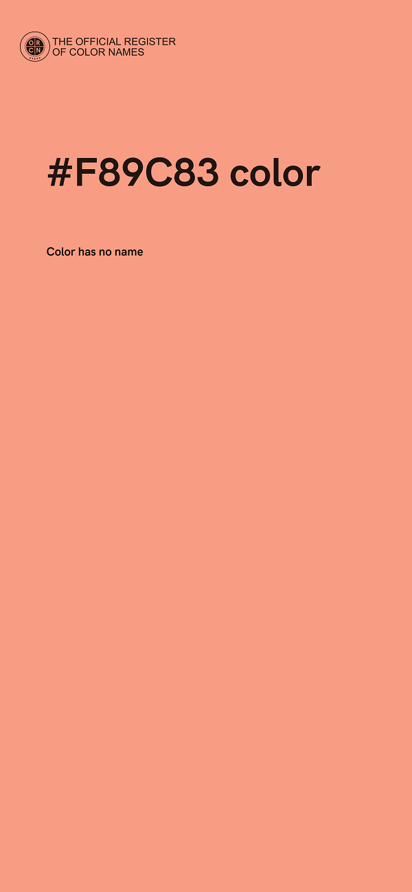 #F89C83 color image