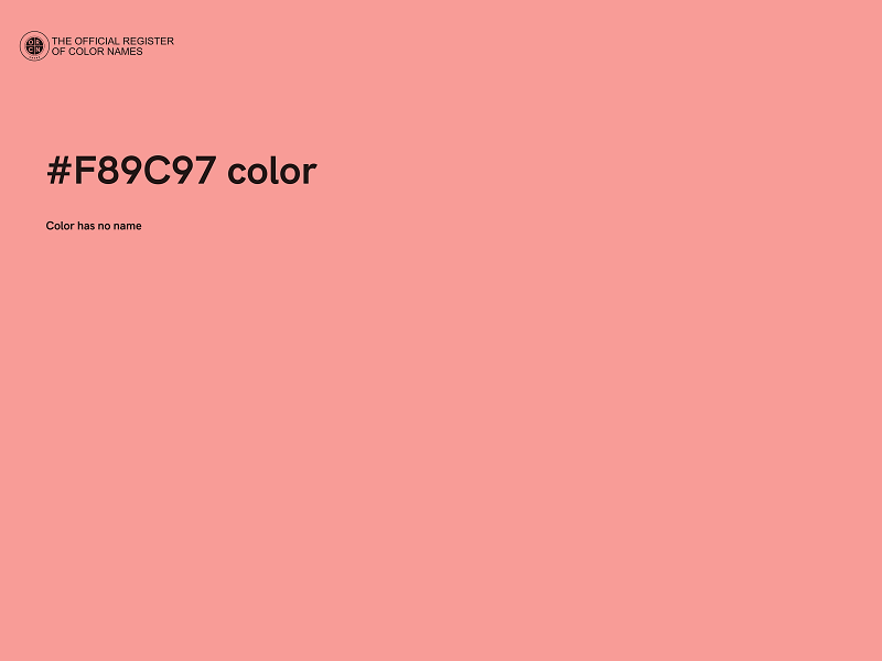#F89C97 color image