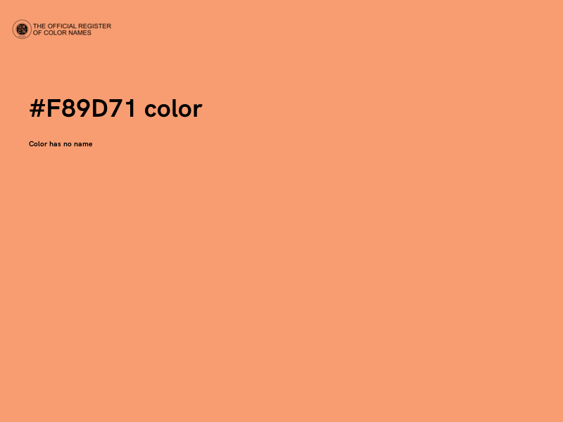 #F89D71 color image