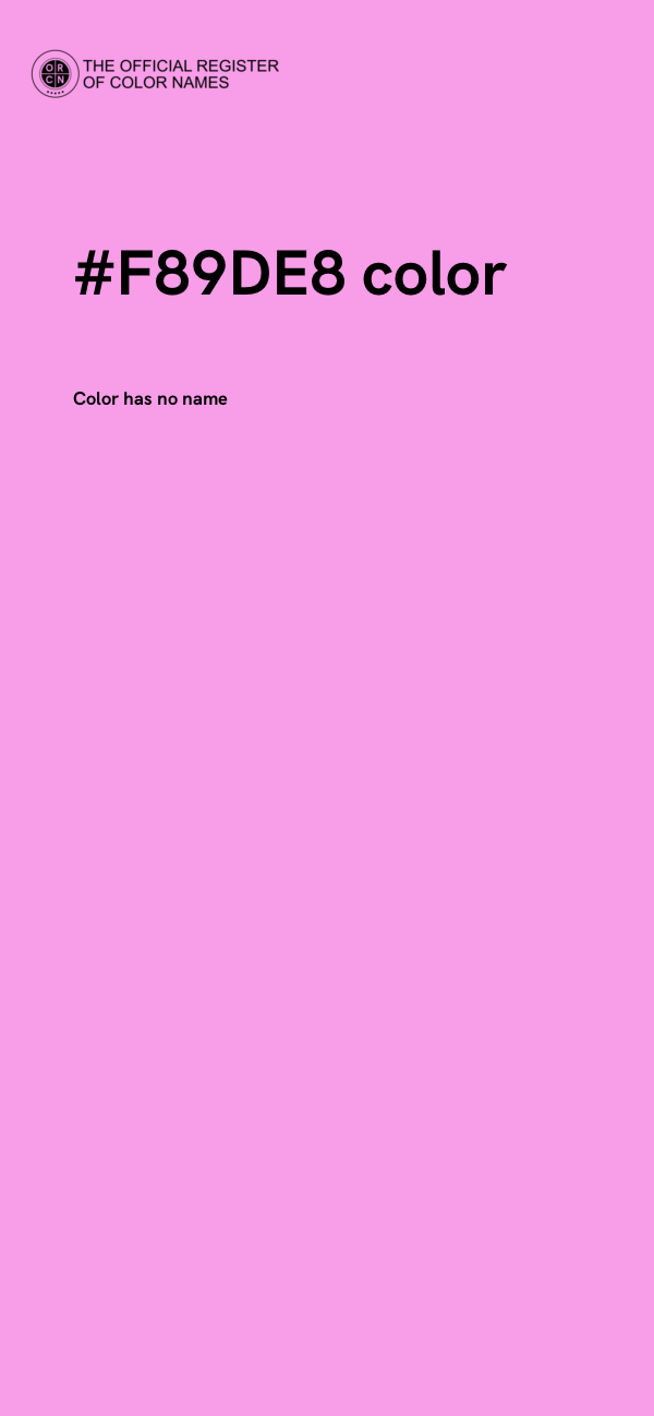 #F89DE8 color image
