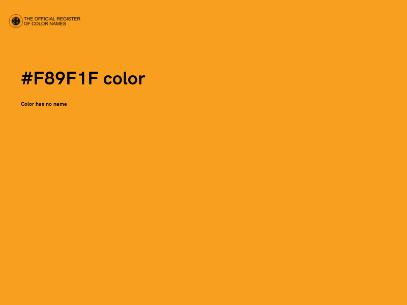 #F89F1F color image