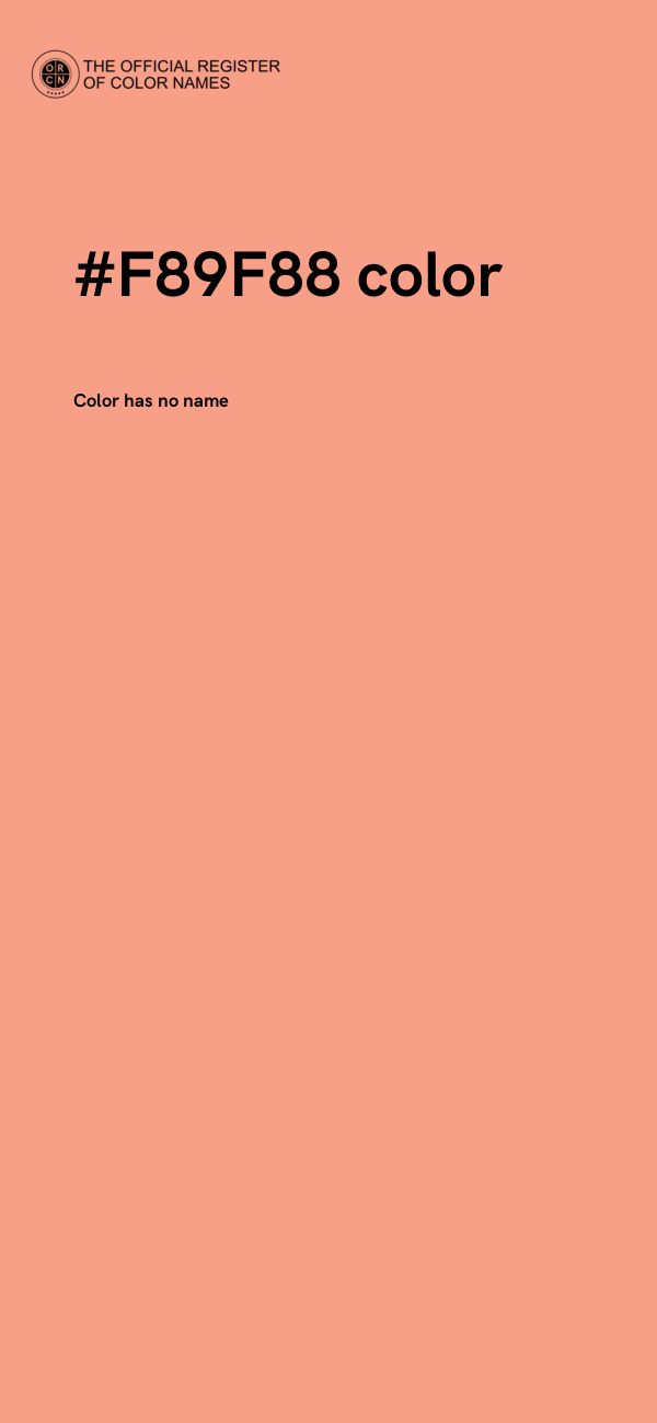 #F89F88 color image