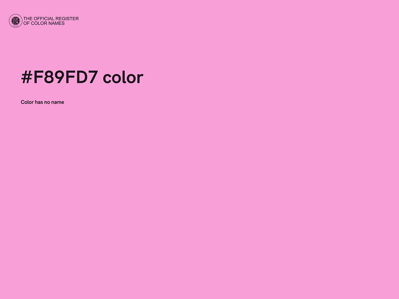#F89FD7 color image