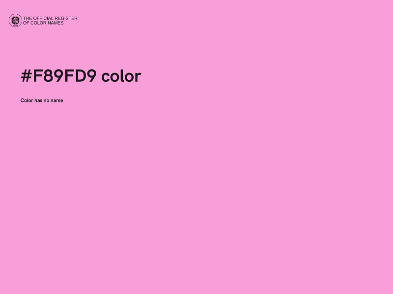 #F89FD9 color image