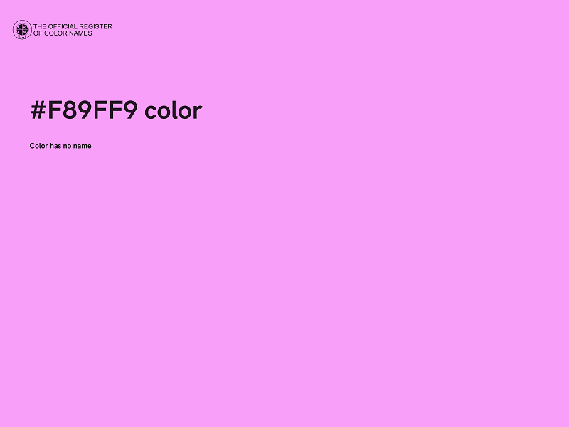 #F89FF9 color image