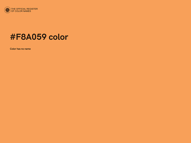 #F8A059 color image