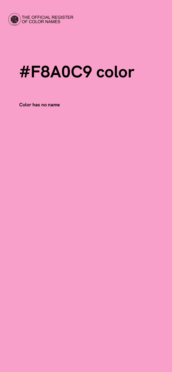 #F8A0C9 color image