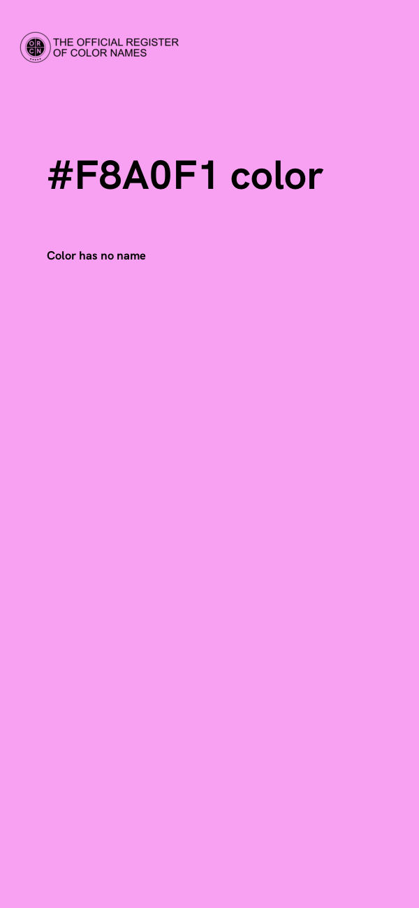 #F8A0F1 color image
